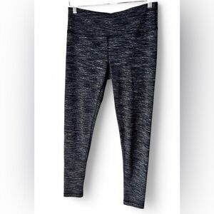 90 Degree by Reflex Grey Stripped Leggings Capris Style  Medium Athletic